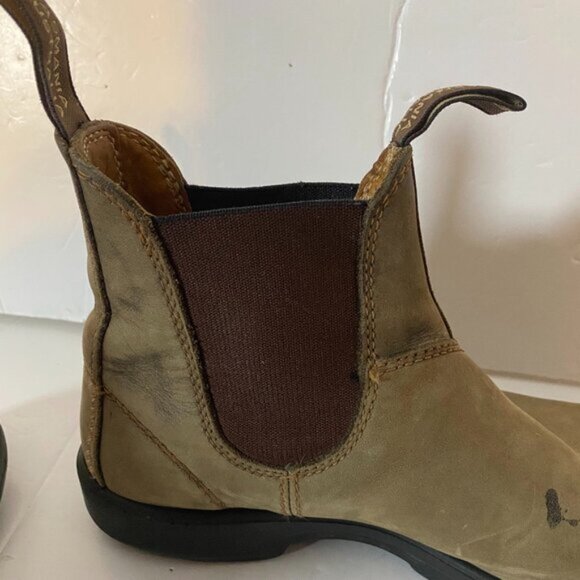 Blundstone Brown Leather Unisex Chelsea Boots Size Women’s ~8 / Men’s ~7 - Picture 7 of 9